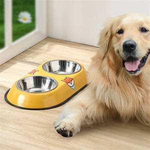Qbellpet – Gamelles doubles amovibles en acier inoxydable pour chiens et chats, motifs <span class=keywords><strong>de</strong></span> dessins animés mignons, plusieurs couleurs - Product Image 5