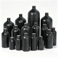 Bouteille en aluminium réutilisable écologique de 100 ml, 250 ml, 600 ml, impression offset pour crème pour le visage, shampoing sec, pompe à mousse noire mate, nasal