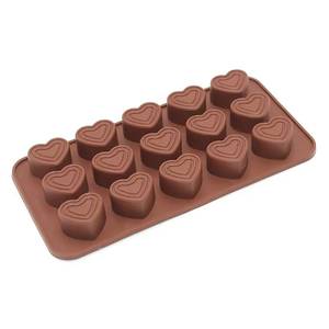 Heart-Shaped Silicone Chocolate <b>Mold</b> Valentine's Day Non-Stick Flexible for <b>Cake</b> Sustainable Kitchen Baking Tool - Product Image 1