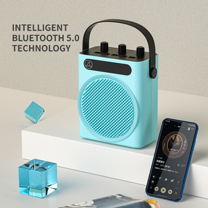 Thời trang xách tay Mini USB <span class=keywords><strong>Bluetooth</strong></span> Speaker với Stereo âm thanh hệ thống âm nhạc và mic không dây cho gia đình karaoke - Product Image 5