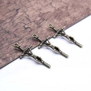 Croce Centrale per Rosario in Lega alla Moda con Crocifisso di San Benedetto, 4.3*1.7cm - Product Image 2
