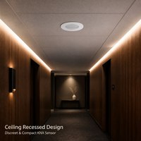 Capteur de présence Mini ToF (KNX) avec portée de 0,4 m, alimentation CC 21-30 V, indice de protection IP20, intelligent pour lampe de miroir
