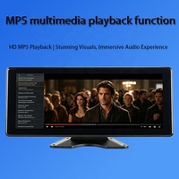 Monitor DVR para Vehículo Todo en Uno HD de 12.3 Pulgadas con Entrada de Video de 6 Canales, Detección de Punto Ciego BSD Integrada y Función Multimedia MP5