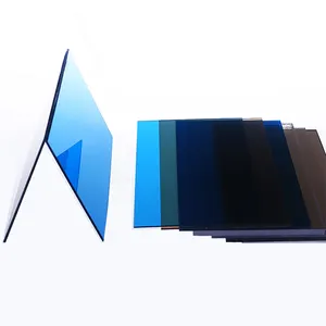 Factory price 2050x3050mm clear color solid polycarbonate sheet plastic anti glare polycarbonate sheet
