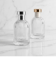 Vente en gros de flacons diffuseurs ronds en verre ambré de 50 ml, 100 ml, 150 ml, 200 ml, 250 ml, avec bâtonnets diffuseurs pour l'aromathérapie