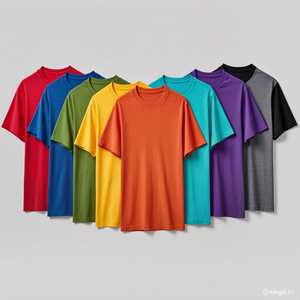 Camiseta de Algodón Unisex de Alta Calidad, Manga Corta, Cuello Redondo, Transpirable, Tejido de Punto, Logotipo Personalizado, Ropa Casual - Product Image 4