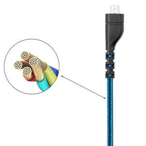 สายต่อขยายแบบถักไนลอนกันกระแทก 2 เมตร สำหรับหูฟังแบบมีสาย <span class=keywords><strong>SteelSeries</strong></span> <span class=keywords><strong>Arctis</strong></span> 3/5/<span class=keywords><strong>7</strong></span> Pro - Product Image 5