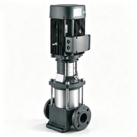 Pompa Sentrifugal Multi-tahap Vertikal Stainless Steel, Pompa Sirkulasi Pasokan Air, Pompa Booster Tekanan Tinggi
