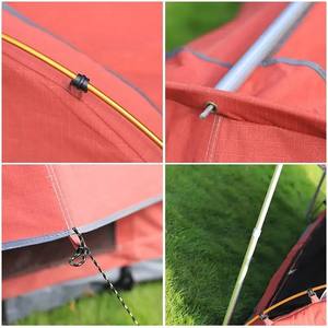 Tente double personnalisée LLOYDBERG pour le camping en plein air, tente rose imperméable en toile, tente double pour <span class=keywords><strong>2</strong></span> personnes pour les voyages - Product Image 4