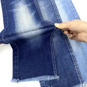 Cotton Denim Jean Fabric Wholesale Prices Raw Washed Selvedge Knitted Fabric Manufacture Stock Lot High Quality Stretch Denim