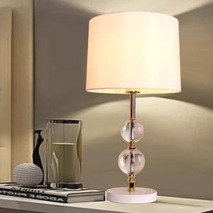 Lámpara de Mesa de Cristal de Estilo Americano de Lujo para Dormitorio y Sala de Estar, Diseño Creativo Moderno, Romántico y Cálido, Decoración del Hogar - Product Image 2