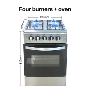 Estufa y Horno Independientes de <span class=keywords><strong>Gas</strong></span> de <span class=keywords><strong>4</strong></span> Quemadores (Acero Inoxidable) Tradicionales para Uso Comercial en Restaurantes y Exteriores - Product Image 5