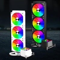 Fantaisie WuKong OEM ODM PC refroidissement 360mm ARGB CPU refroidisseur d'eau radiateur liquide avec écran de segment pour bureau de jeu
