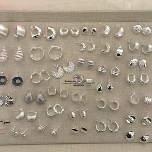 Pendientes de zafiro azul zarcillos plata 925 erings arracadas DE CIRCONIA pendientes de moda piercings pendientes de mariposa - Product Image 1