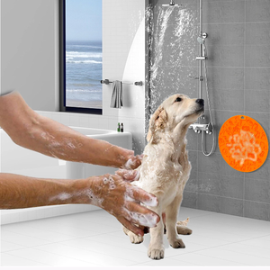 Hot selling <b>dog</b> training slow feeder licking pad feeding <b>bowl</b> bottom suction cup silicone food grade pet licking pad - Product Image 3