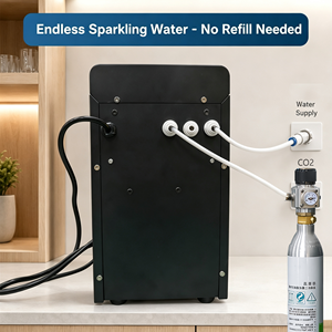 Mini Refrigeratore d'<span class=keywords><strong>Acqua</strong></span> <span class=keywords><strong>Frizzante</strong></span> da Tavolo con Display LED della Temperatura, 180W Raffreddamento Rapido e Dispenser di <span class=keywords><strong>Acqua</strong></span> Gassata per Casa e Ufficio - Product Image 4