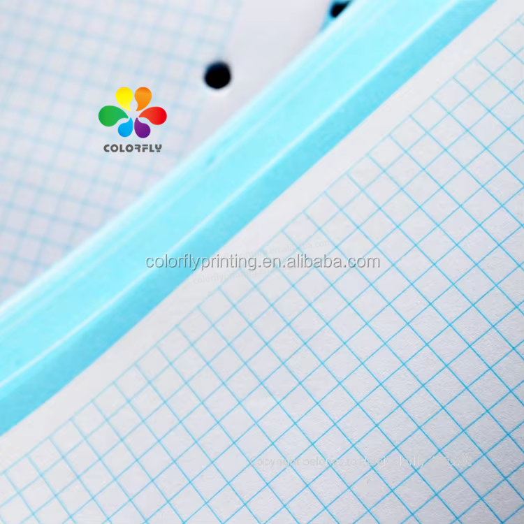 Perforated Graph Notebook A4 Size Graph Paper Perforated Notebook - 5 Subject Custom