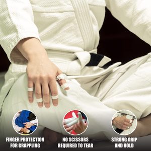 <span class=keywords><strong>Cinta</strong></span> Deportiva <span class=keywords><strong>para</strong></span> <span class=keywords><strong>Dedos</strong></span> HLK OEM con Logotipo Personalizado, de Algodón de Grado Médico, <span class=keywords><strong>para</strong></span> Protección en BJJ, <span class=keywords><strong>Jiu</strong></span> <span class=keywords><strong>Jitsu</strong></span>, MMA, Judo y Escalada en Roca - Product Image 4