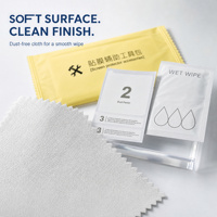 Nettoyant d'écran en microfibre jetable avec impression de logo personnalisé, support OEM ODM, pour usage domestique et professionnel, accessoires pour ordinateur et téléphone