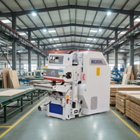 Raboteuse industrielle automatique double face robuste pour le travail du bois, coupe droite, 625 mm