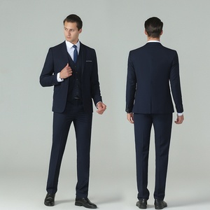 Jinteng Của Nam Giới Mỏng Phù Hợp Với Ba Mảnh Luật Sư Đồng Phục Hàn Quốc Phong Cách Phù Hợp Với Bao Gồm Áo Khoác Vest Áo Sơ Mi Quần Cho Văn Phòng Ngân Hàng Sử Dụng - Product Image 5