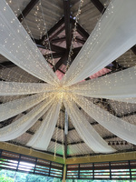 Décoration de plafond de salle de réception de mariage, perles de cristal pour la décoration de plafond d'hôtel et accessoires de collier de mariage