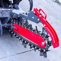 Nouvelle trancheuse sur chenilles 20hp à vendre avec tête de broyeur de souches en option Machine forestière deux en un