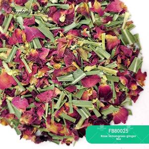 Té Suelto a Granel de Rosas, Limoncillo y Jengibre para Bebidas Calientes de Invierno con Frutas y Flores en Botellas Reutilizables - Product Image 5