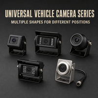 Caméra de recul étanche IP68 12V 24V à écran partagé 1080P avec vision nocturne et ADAS pour camions, bus, fourgonnettes et véhicules utilitaires lourds
