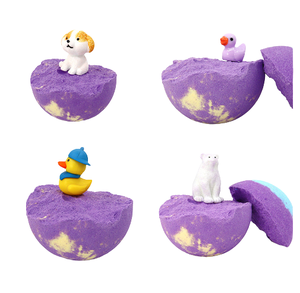 Bombe de bain moussante naturelle et biologique pour enfants, ensemble cadeau de bombes de bain personnalisées pour enfants, bombes de bain pour enfants avec surprise à l'intérieur - Product Image 2