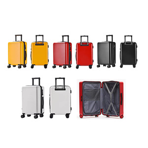 Valise à roulettes rouge foncé mat avec logo personnalisé, serrure à code TSA, tendance sur les réseaux sociaux, valise de 20 pouces pour cadeau - Product Image 5