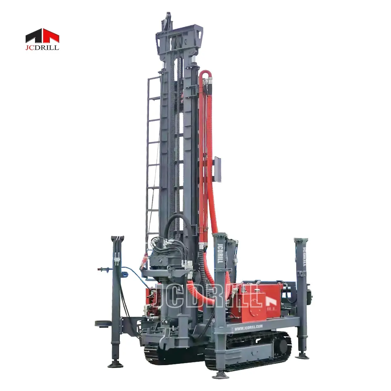 JCDRILL rotating used drill machine 300 meter deep crawler water well drilling rig