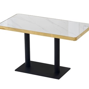 Modern Fast Food <strong>Table</strong> Chair Set Combination Restaurants Snack <strong>Bars</strong> Catering Commercial Stainless Steel Small <strong>Square</strong> <strong>Tables</strong> - Product Image 5