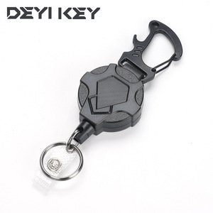 Cordino Antifurto Estensibile ad Alta Resistenza, Portachiavi Retrattile con Cavo in Acciaio, Corda Elastica Facile da Tirare, Fibbia Facile da Aprire - Product Image 4