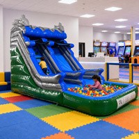 Toboggan aquatique gonflable commercial en promotion avec piscine – Vente en gros de toboggans aquatiques gonflables