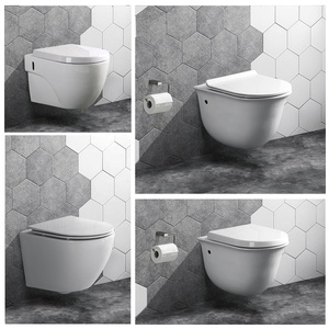ผู้ผลิตจีน โถสุขภัณฑ์แบบแขวนผนัง ดีไซน์ร่วมสมัย รูปทรงสี่เหลี่ยม - Product Image 5