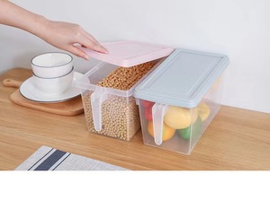 Boîte de rangement de cuisine, organisateur de réfrigérateur, boîte en plastique transparente, contenants hermétiques pour la congélation des aliments, maison - Product Image 5