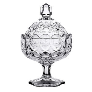 9051CJbx Angelica med contenitore insalatiera all'ingrosso con coperchio per decorazioni per la casa ciotola <span class=keywords><strong>di</strong></span> cocco set da re cristallo - Product Image 1