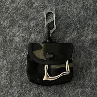 Casing Earphone Mini Trendy Motif Camo Outdoor, Dompet Koin Portabel, Dompet Kunci Multifungsi, Gantungan Kunci Tas
