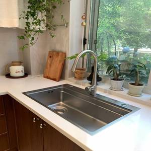 ก๊อกน้ำอ่างล้างจานแบบน้ำตก สแตนเลสสตีล ช่องเดียว ดีไซน์อัจฉริยะ พร้อมหน้าจอดิจิตอลรูปทรงคีย์เปียโน - Product Image 6