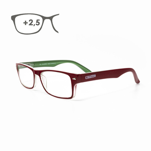 Gafas de lectura Kansas rojas/verdes. Aumento de +2.5 - Product Image 1