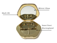 Miroir compact avec houppette, étui en silicone pour poudre, personnalisable avec logo OEM, vente en gros, emballage de maquillage vide rechargeable en forme de coussin, direct usine