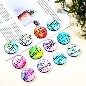 Aimants de réfrigérateur en verre, autocollants décoratifs pour réfrigérateur, motifs floraux, aimants décoratifs pour la cuisine - Product Image 6