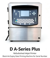 Imprimante jet d'encre reconditionnée D A-Series Plus, machine d'impression de date d'expiration à l'encre noire pour numéro de série