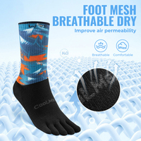 WRELS Chaussettes à cinq doigts, vente chaude, chaussettes colorées confortables, accessoires de course, chaussettes de sport respirantes et anti-transpiration