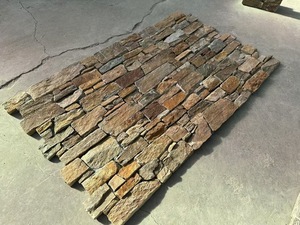 Château <span class=keywords><strong>de</strong></span> culture brun orange naturel intérieur Bande lâche Ledgestone Revêtement mural <span class=keywords><strong>de</strong></span> cheminée en <span class=keywords><strong>pierre</strong></span> <span class=keywords><strong>Pierre</strong></span> <span class=keywords><strong>de</strong></span> culture <span class=keywords><strong>de</strong></span> ciment décorative - Product Image 3