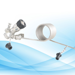 Válvula de abrazadera Manual sanitaria de acero inoxidable AISI316L, muestreo aséptico alto, Control neumático manual, personalizable, OEM alto - Product Image 5