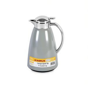 Carafe isotherme Emsa Campo Quick Tip 1L avec couvercle métallique gris pastel pour les fêtes - Product Image 2