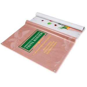 Bannière publicitaire verticale en tissu vinyle polyester imperméable, impression couleur intégrale, résistante aux UV, de haute qualité, pour salons professionnels et centres commerciaux - Product Image 3