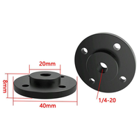 Aksesori Sambungan Dudukan Dinding Flange 1/4 dari Aluminium Alloy Kustom Pabrik untuk Kamera Magic Arm Fotografi Luar Ruangan